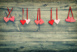Valentine鈥檚 Day Wood Backdrop Love Heart
