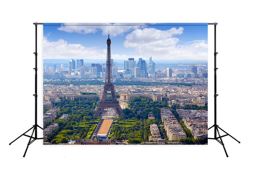 Paris Eiffel Tower City Landscape Backdrop for Pictures D128