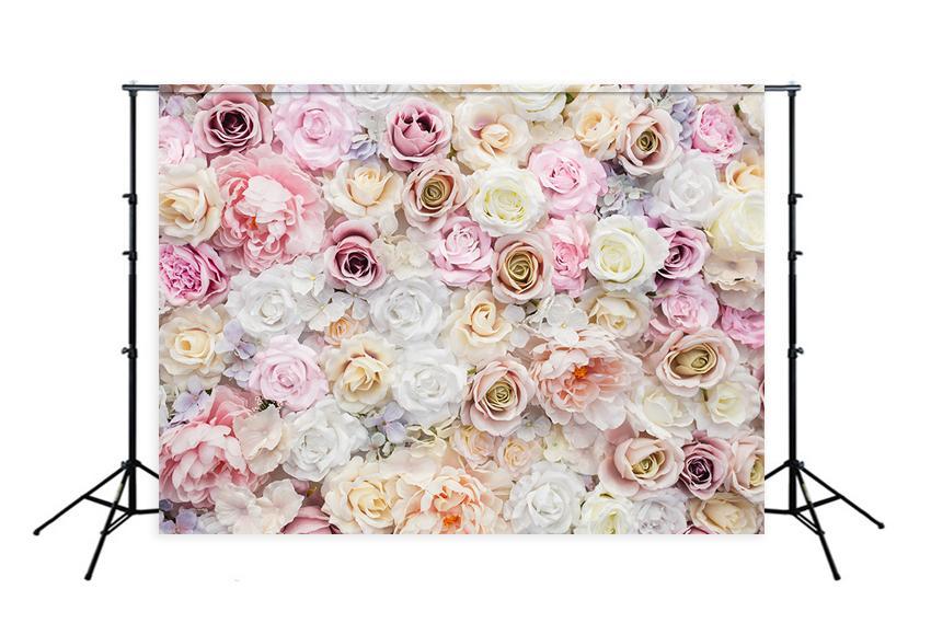 Beautiful Rose Flower Backdrop for Valentine's Day Birthday Photography D332