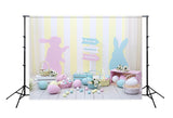 Easter Eggs Bunny Happy Easter Photography Backdrop SH560