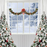 Christmas Winter Snow Scene  Window Photo Shoot Backdrop