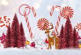 Christmas Candy Backdrop for Photography 