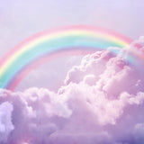 Regenbogen-Wolken-Kuchen-Smash-Fotografie-Hintergrund-D919