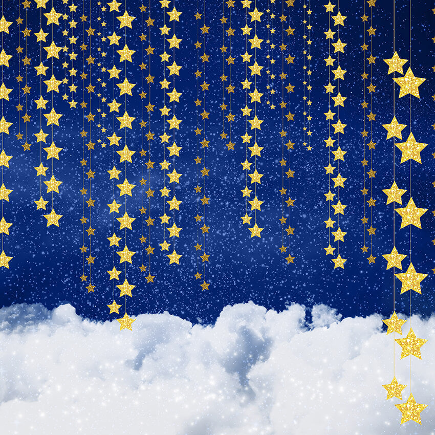 Nachthimmel-glänzende-Sterne-bewölkt-Fotografie-Hintergrund-D923