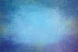 Blau bemaltes Musselin-Stoff-Stoff-Studio-Hintergrund DHP-406