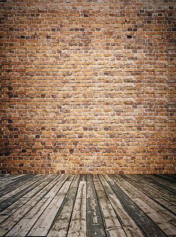 Brown Retro Brick Wall Backdrop for Photography F-142