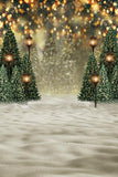 Weihnachtsbäume Hintergründe Schneebedeckter Kulisse für Fotografische Aufnahme G-1441