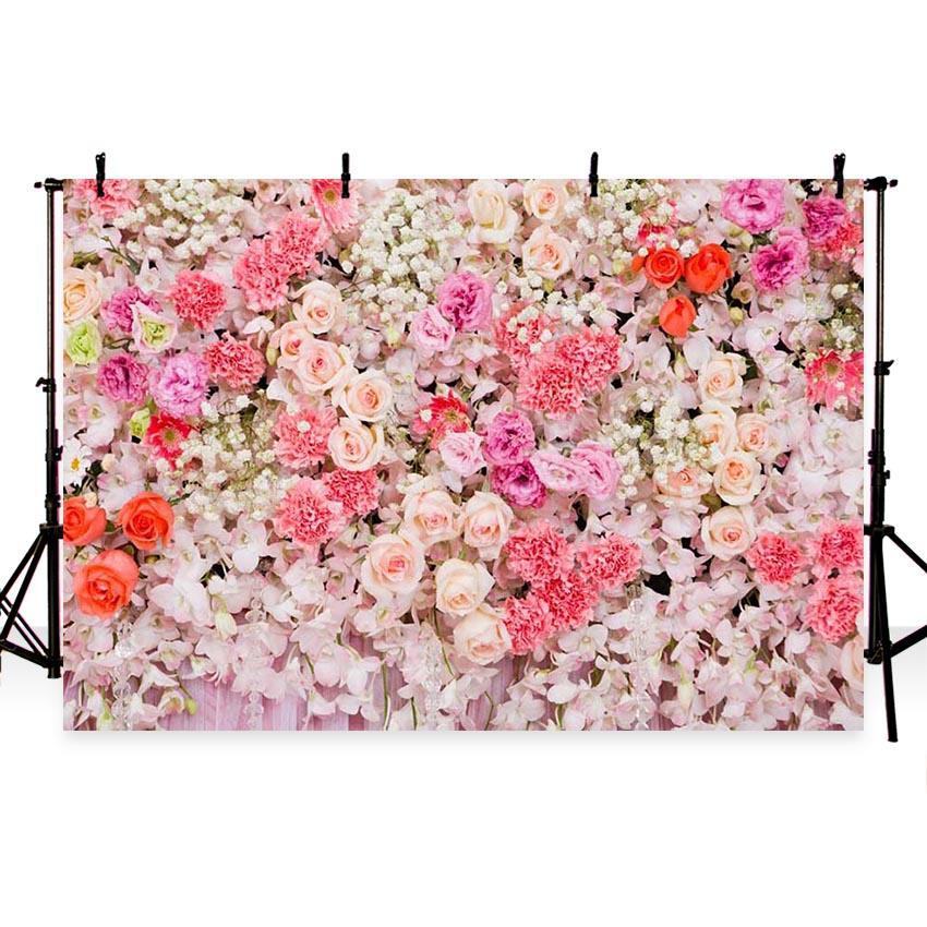 Patterned Backdrops Flower Backdrop Pink Backgrounds G-185