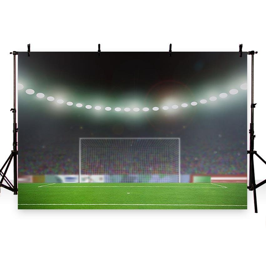 Soccer Background Green Backdrops G-254