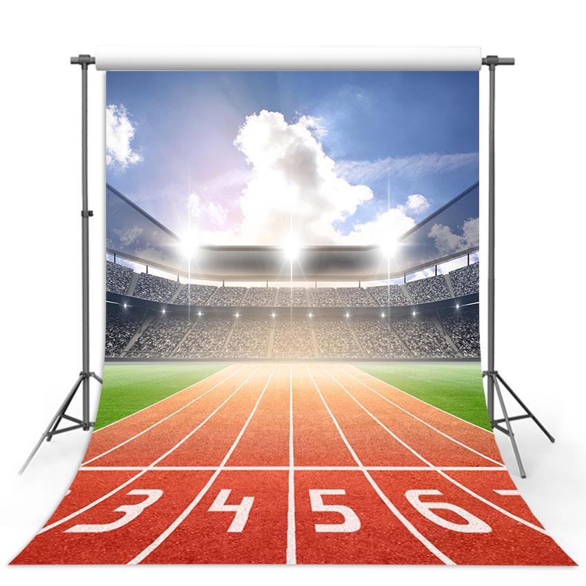  Athletics Stadium Sport Theme Photography Backdrop G-289