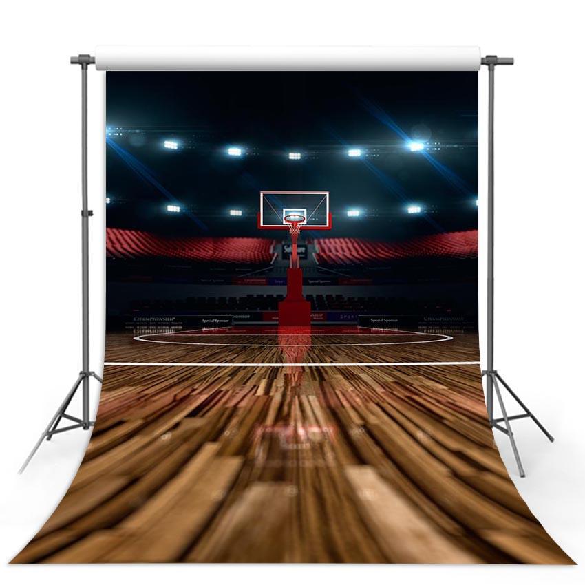 Basketball Night Gym Sports Backdrop for Photography G-313