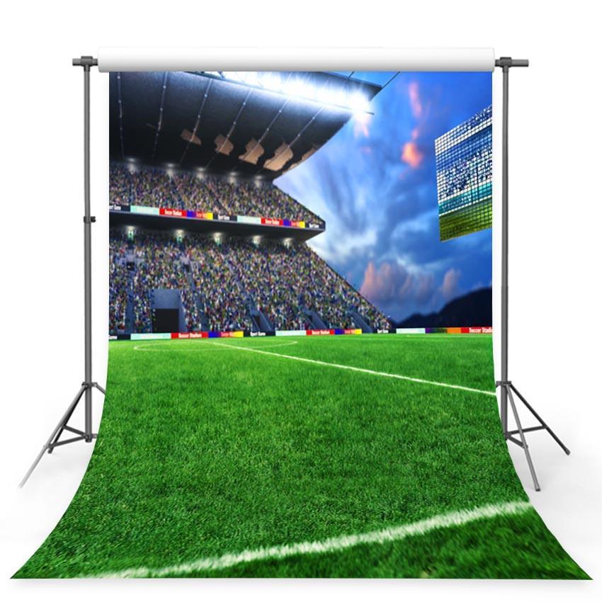 Football Party Decoration Football Field Photo Booth Backdrop G-378