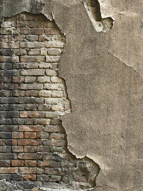 Damaged Cement Brick Backdrop for Photo Booth G-60