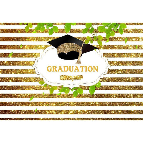 Graduation Backdrop Golden Background G-642