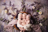 Fuzzy Stil Neugeborne Baby Fotografie Hintergrund  G-904