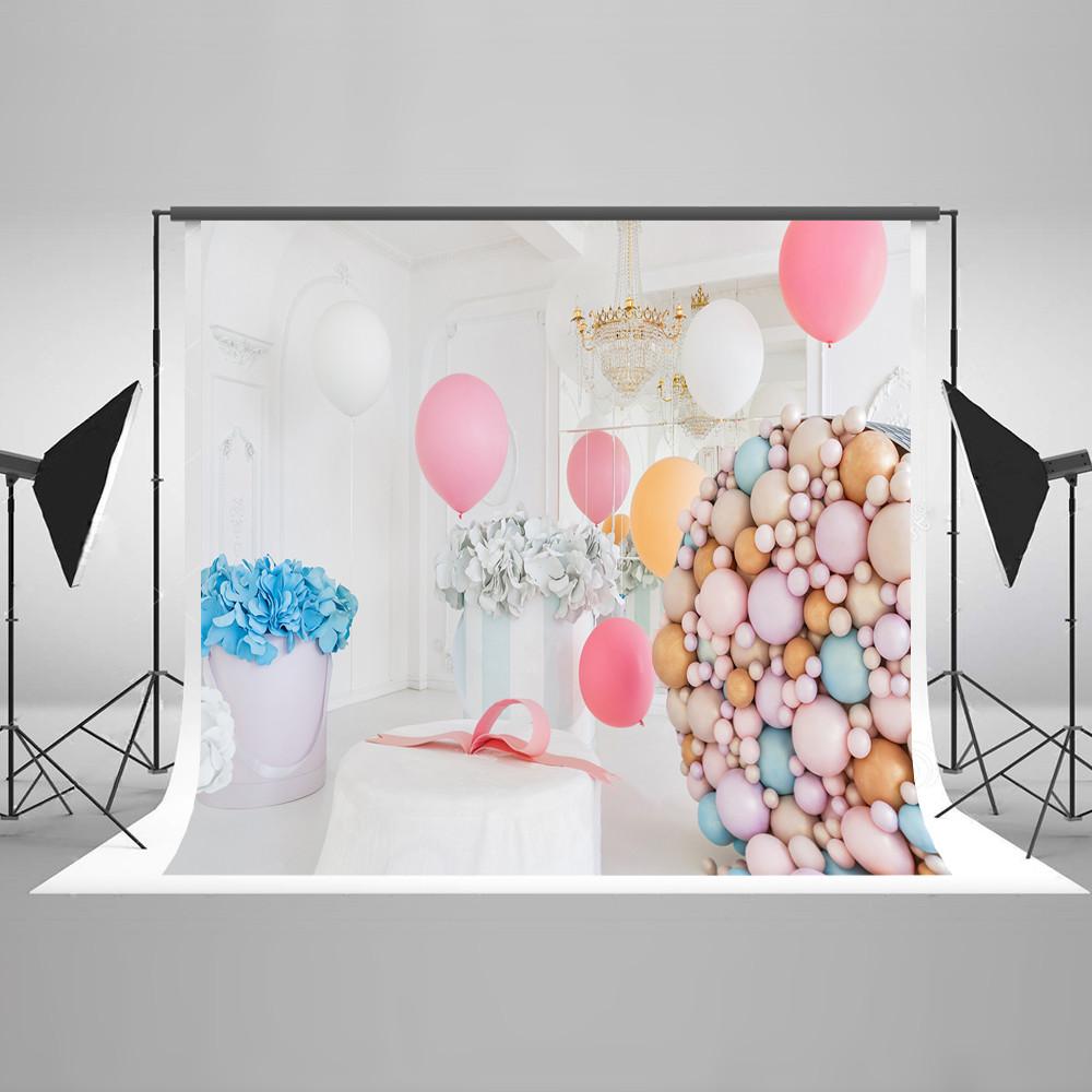 Balloons Gift Backdrop for Children Photography HJ03824