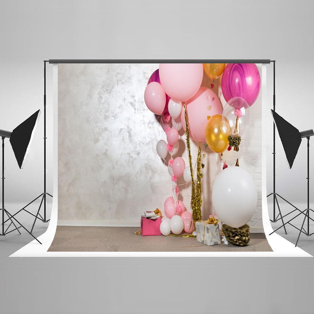 Baby Shower Birthday Balloons Photo Backdrop  HJ04892