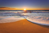 Summer Sunset Beach Sky  Blue Ocean Backdrop HJ05414