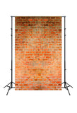 Rote Backsteinmauer Fotokabine Hintergründe J03145