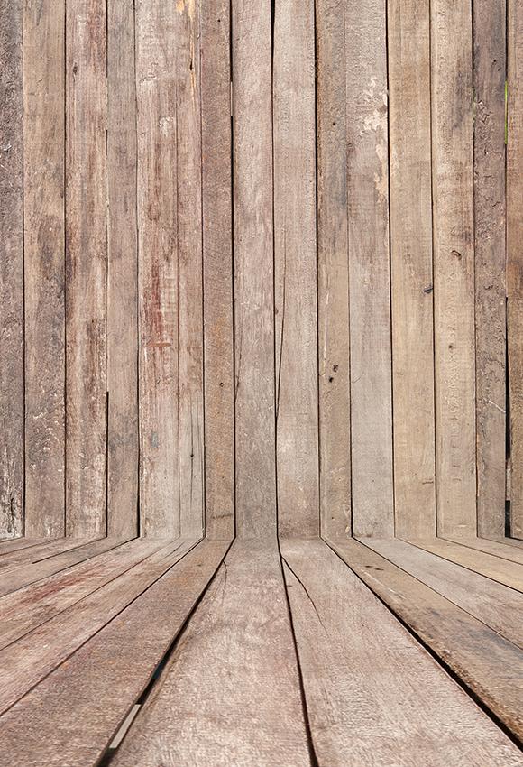 Retro Style Wood Backdrop for Baby Photography