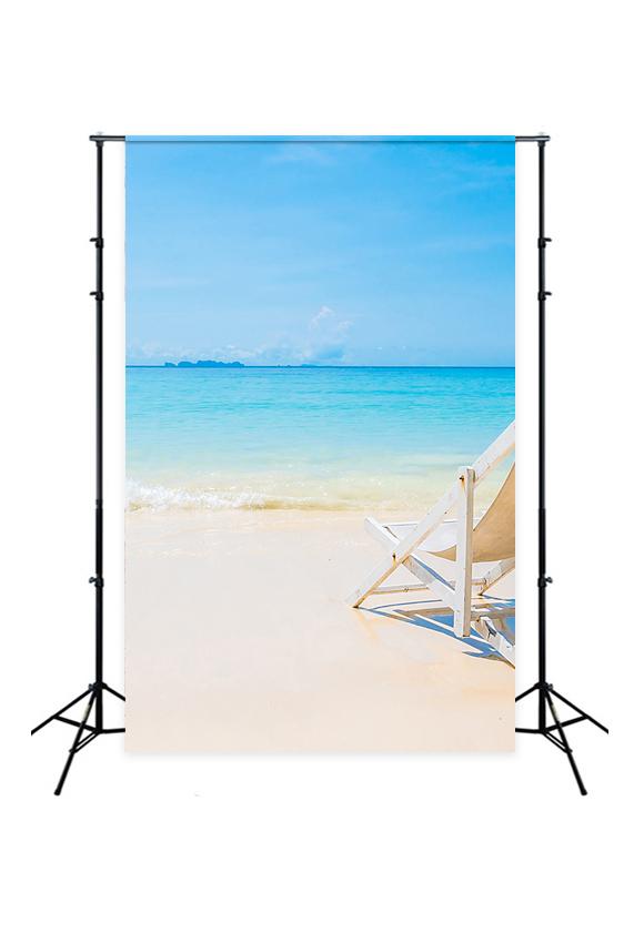 Summer Backdrops Beach Sky  Blue Ocean  Background J04139