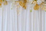 Alles Gute zum Geburtstag Hintergrund weiße Vorhänge Babyparty Hintergründe J04272