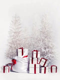 Weihnachtsbaum-Schnee-Geschenk-Fotografie-Hintergrund KAT-38