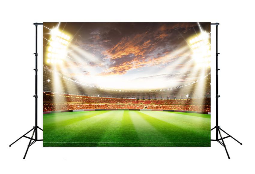 Football Stadium Soccer Photography Backdrop M026