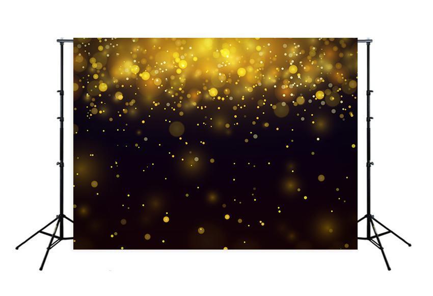 Golden Shiny Lights Bokeh  Photo Booth Backdrop M119