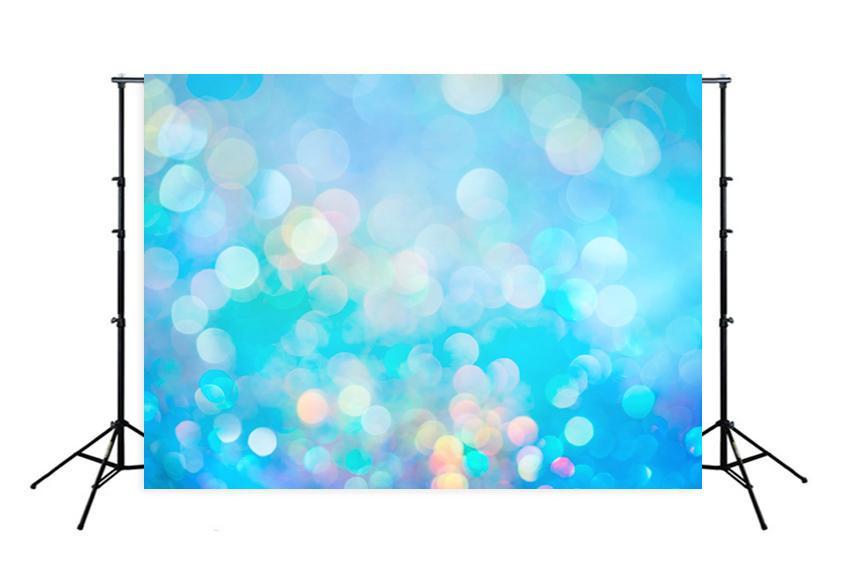 Blue Bokeh Lights Photography Backdrop for Studio  M159