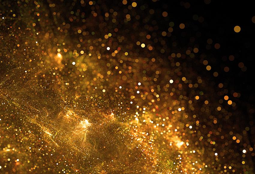 Bokeh Backdrop Glittering Golden Black Photography Backdrop M162