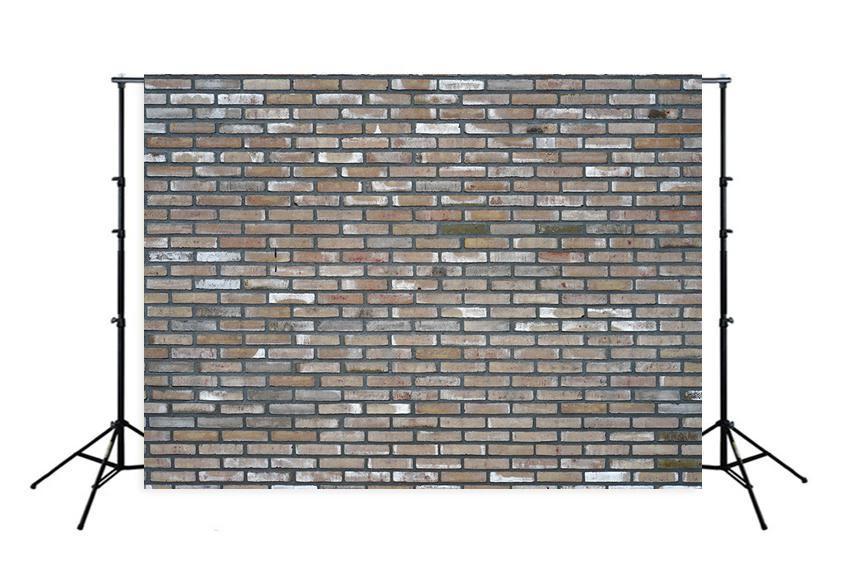 Grey  Brick Wall Backdrop for Photography M255