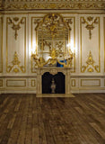 Castle Golden Palace Interior Elegant Wall Backdrops for Photos MR-2162
