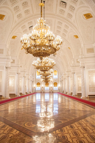 Golden Palast Luxus Schloss Interieur Fotokabine Hintergrund MR-2200