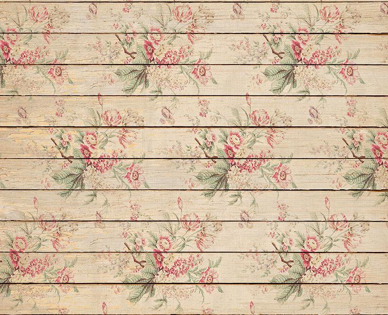 Retro Blumen Hintergrund Holz Kulisse für Fotografie NB-004