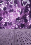 Valentine's Day Purple Fantasy Love Heart Photo Booth Backdrop S-1096
