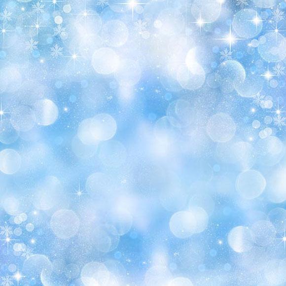 Snowflake Bokeh Photo Booth Backdrop S-2907