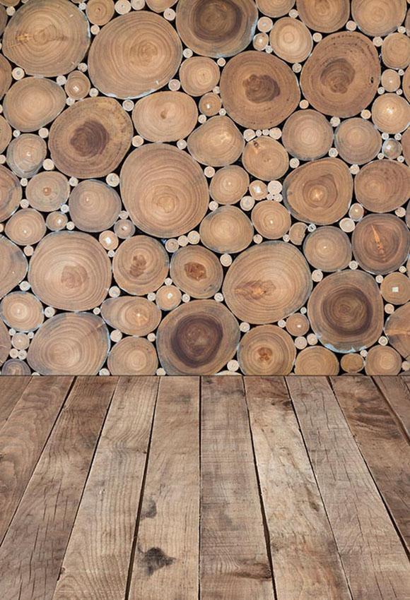 Retro Wooden Texture Photography Backdrop for Studio