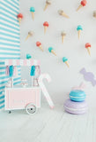 Baby Backdrops Food Backdrops Photography Bunting Background S-3142