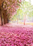 Pink Trees Flowers Romantic Photography Backdrop S-628
