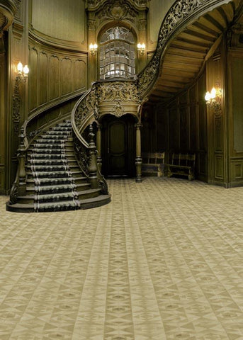 Luxury Castle Staircase  Photography Backdrop
