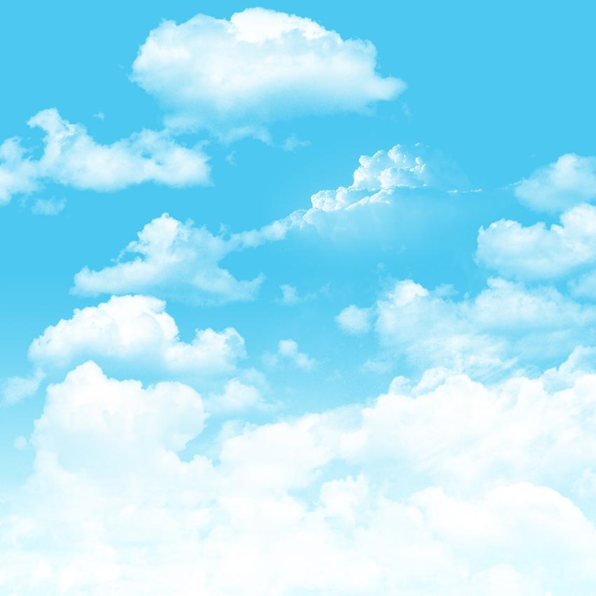 Blue Sky  White Clouds  Photography Background 