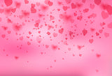 Valentine's Day Romantic Pink Love Heart Backdrop
