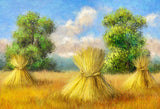 Fine Art Golden Wheat Field  Photo Shoot Backdrop 