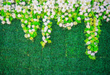 Gras-Wand-Blumen-Hochzeits-Dekor-Hintergrund SH-991