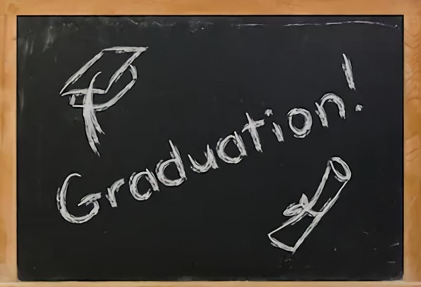 Graduation Banner Chalkboard Photography Backdrop SH-249