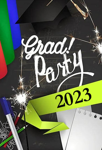 Grad Party 2023 Abschlussdekorationen Hintergrund für Fotografie SH-265