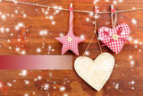 Sparkle Valentine's Day Wooden  Backdrop SH525