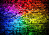 Colorful Brick Wall Backdrop For Portrait Photography SH679