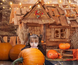 Halloween-Kürbis-Herbst-Hintergrund für Fotografie